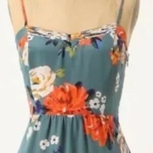 ANTHROPOLOGIE Moulinette Soeurs Floral Silk Dress